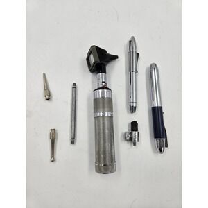 Welch Allyn 240 Otoscope Vintage Medical Diagnostic Set with Knurled Handle